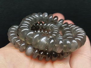 Moonstone - Grey  EO++ 6.5-10mm 19inch