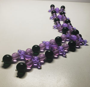 Green Violet Healing Flame Andara Crystal Band