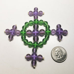 Green Violet Flame Andara Crystal Healing Tool Dorje