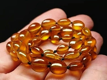 Hessonite EO++ 4.8x5.1-7x8.2mm 16.5inch