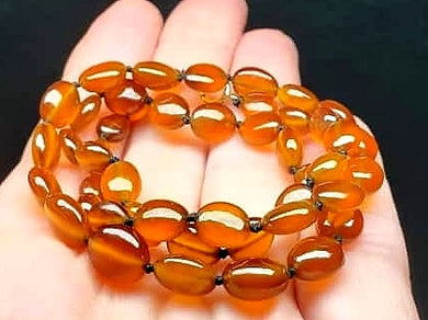 Hessonite EO++ 6x7-7.8x9.4mm 17inch