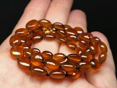 Hessonite EO++ 5.7x7.2-7.2x9mm 19.5inch