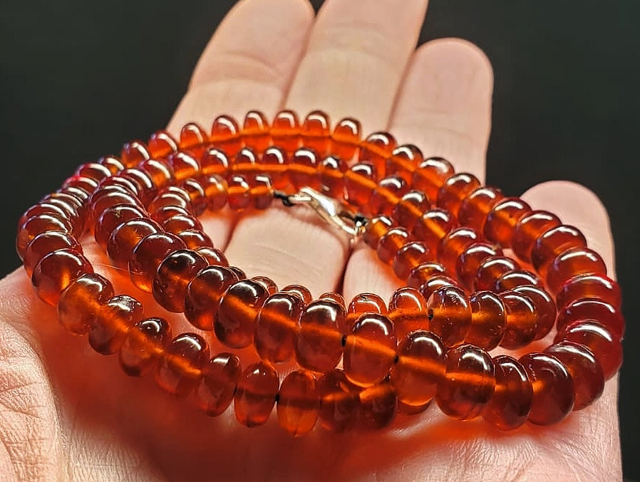 Hessonite E+ 5-7.5mm 18.25inch