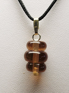 Brown Honey Andara Crystal Pendant