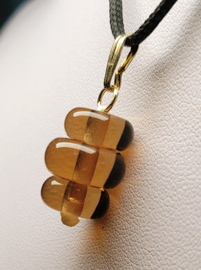 Brown Honey Andara Crystal Pendant