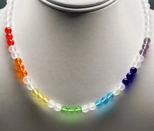 Load image into Gallery viewer, 7 Chakra Rays / Color Ray Andara Crystal Necklace