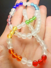 Load image into Gallery viewer, 7 Chakra Rays / Color Ray Andara Crystal Necklace