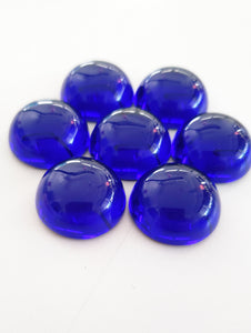 Indigo / Tanzanite Fire Andara Crystal Cabochon Chakra Set