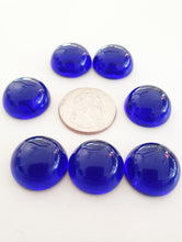 Load image into Gallery viewer, Indigo / Tanzanite Fire Andara Crystal Cabochon 20mm Chakra Set