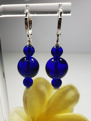 Indigo Andara Crystal Earrings