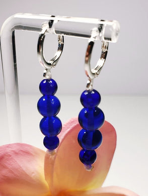 Indigo Andara Crystal Earrings