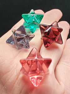 Andara Crystal Jewel tones Merkaba Set