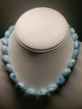 Load image into Gallery viewer, Larimar EO++ pebble 16inch 215.5ct