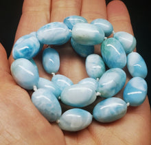 Load image into Gallery viewer, Larimar EO++ pebble 16inch 215.5ct
