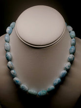 Load image into Gallery viewer, Larimar EO+ pebble 17inch 280.5ct