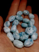 Load image into Gallery viewer, Larimar EO+ pebble 17inch 280.5ct