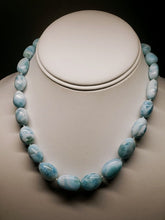 Load image into Gallery viewer, Larimar EO+ pebble 16.5inch 288.5ct