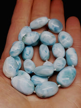 Load image into Gallery viewer, Larimar EO+ pebble 16.5inch 288.5ct