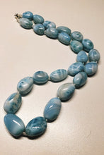 Load image into Gallery viewer, Larimar EO+ pebble 16.5inch 288.5ct