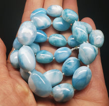 Load image into Gallery viewer, Larimar EO++ pebble 18.5inch 349.3ct