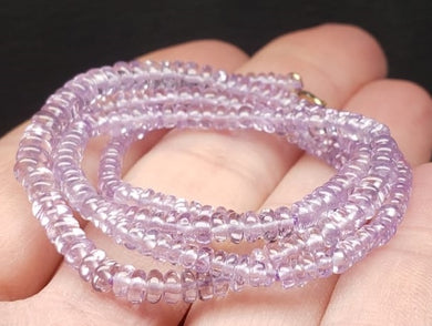 Sapphire - Purple (Lavender) EO++ 2.5-4mm 16.5inch 42.85ct