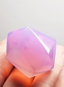 Opalescent - Lavender Andara Crystal Icosahedron 28g