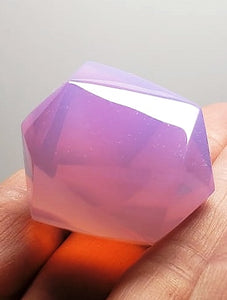 Opalescent - Lavender Andara Crystal Icosahedron 42g