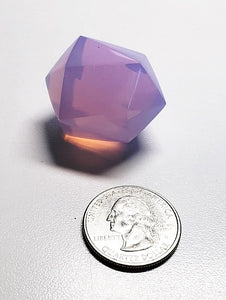 Opalescent - Lavender Andara Crystal Icosahedron 28g