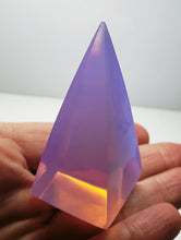 Load image into Gallery viewer, Opalesence - Lavender Andara Crystal Nubian Pyramid 2.5in x 1.25in