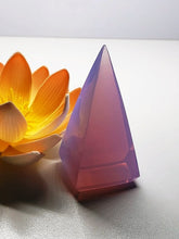 Load image into Gallery viewer, Opalesence - Lavender Andara Crystal Nubian Pyramid 2.5in x 1.25in