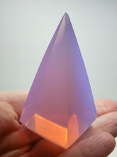 Load image into Gallery viewer, Opalesence - Lavender Andara Crystal Nubian Pyramid 2.5in x 1.25in
