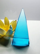 Load image into Gallery viewer, Blue - Light Bright Andara Crystal Nubian Pyramid 3in x 1.5in