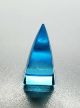 Load image into Gallery viewer, Blue - Light Bright Andara Crystal Nubian Pyramid 1.5in x .75in