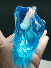 Load image into Gallery viewer, Blue - Light Bright Traditional Andara Crystal 190g