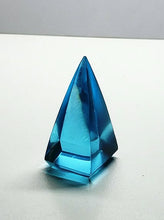 Load image into Gallery viewer, Blue - Light Bright Andara Crystal Nubian Pyramid 1.5in x .75in