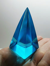 Load image into Gallery viewer, Blue - Light Bright Andara Crystal Nubian Pyramid 2.5in x 1.25in