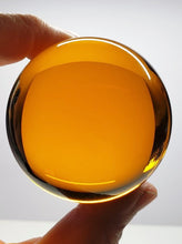 Load image into Gallery viewer, Amber - Light Andara Crystal Sphere 2.25inch
