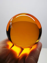 Load image into Gallery viewer, Amber - Light Andara Crystal Sphere 2.25inch