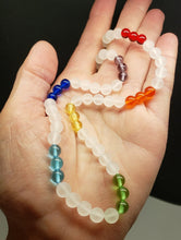 Load image into Gallery viewer, 7 Chakra Rays / Color Ray Andara Crystal Necklace