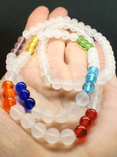 Load image into Gallery viewer, 7 Chakra Rays / Color Ray Andara Crystal Necklace