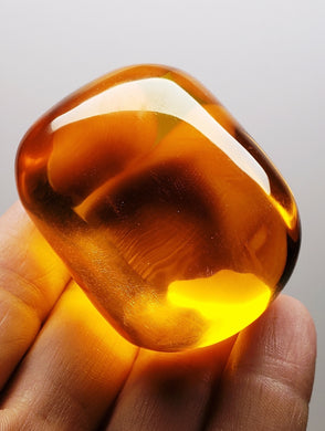 Amber Light Andara Crystal Hand / Palm Piece 102g