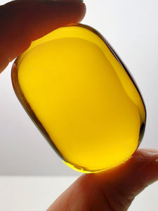Amber Light Andara Crystal Hand / Palm Piece 104g