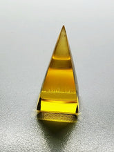 Load image into Gallery viewer, Amber - Light Andara Crystal Nubian Pyramid 1.5in x .75in