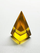 Load image into Gallery viewer, Amber - Light Andara Crystal Nubian Pyramid 1.5in x .75in