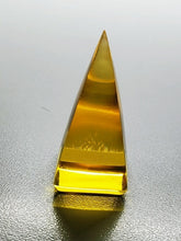Load image into Gallery viewer, Amber - Light Andara Crystal Nubian Pyramid 1.5in x .75in