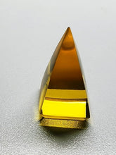 Load image into Gallery viewer, Amber - Light Andara Crystal Nubian Pyramid 1.5in x .75in