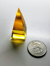 Load image into Gallery viewer, Amber - Light Andara Crystal Nubian Pyramid 1.5in x .75in