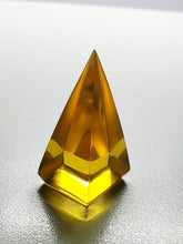 Load image into Gallery viewer, Amber - Light Andara Crystal Nubian Pyramid 1.5in x .75in