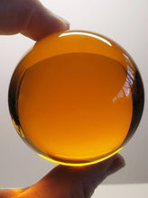 Load image into Gallery viewer, Amber - Light Andara Crystal Sphere 2.25inch