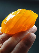 Load image into Gallery viewer, Amber - Light with Angel aura Traditional Andara Crystal 46g
